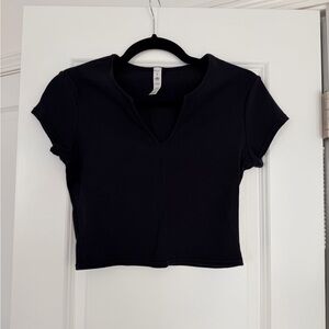 ALO Yoga Black Crop Top